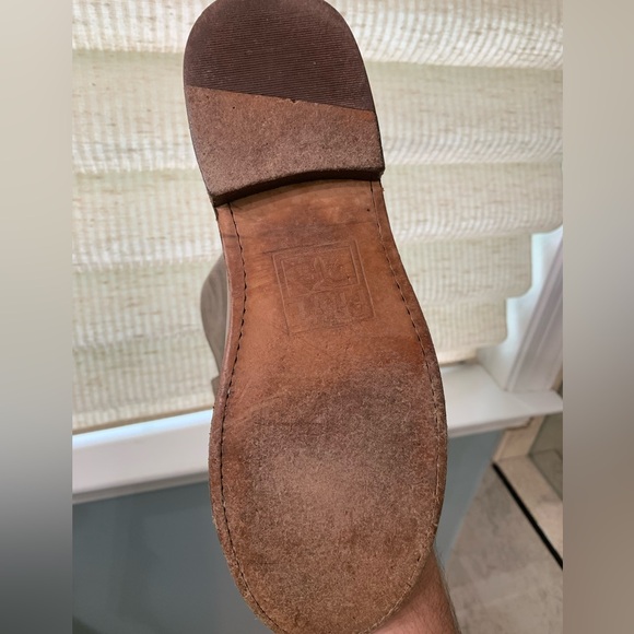 Frye Women's Paige Tall Leather Riding boots US 7.5 Beige Leather Knee-High Boot - Picture 15 of 16